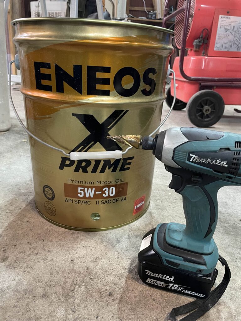 廃油タンク作成途中